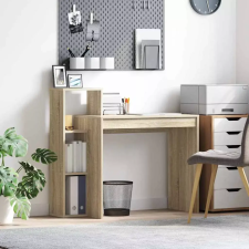  Asztal polcokkal Sonoma tölgy 100 x 40 x 90 cm Faanyag íróasztal