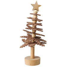  Asztaldísz filc fenyő golyós (bézs) fajáték