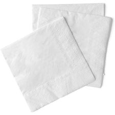 Asztali szalvéták 3 rétegű, Tissue - Fehér / 24 x 24 cm / 150 db papírárú, csomagoló és tárolóeszköz