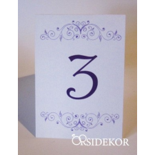  Asztalszám papírból nyomtatott dekorációs kellék