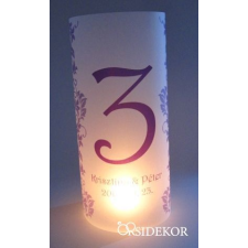  Asztalszám, pausz dekorációs kellék