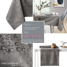 Asztalterítő Vesta barna dombornyomott modern 100x100 AmeliaHome lakástextília