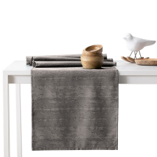  Asztalterítő Vesta barna dombornyomott modern 115x180+35x180 AmeliaHome lakástextília