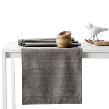  Asztalterítő Vesta barna dombornyomott modern 115x200+35x200 AmeliaHome lakástextília