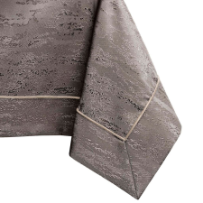  Asztalterítő Vesta barna dombornyomott modern 140x500 AmeliaHome lakástextília