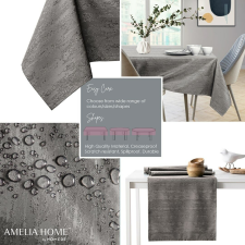 Asztalterítő Vesta barna dombornyomott modern 80x80 AmeliaHome lakástextília