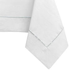  Asztalterítő Vesta fehér dombornyomott modern 120x240 AmeliaHome lakástextília