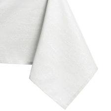 Asztalterítő Vesta fehér dombornyomott modern 140x400 AmeliaHome lakástextília