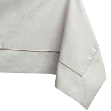 Asztalterítő Vesta krémszínű dombornyomott modern 120x260 AmeliaHome lakástextília