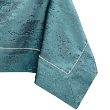  Asztalterítő Vesta tengerzöld dombornyomott modern 140x350 AmeliaHome lakástextília