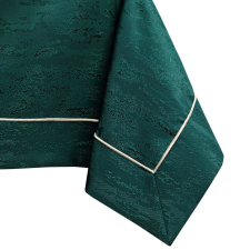  Asztalterítő Vesta üvegzöld dombornyomott modern 110x110 AmeliaHome lakástextília