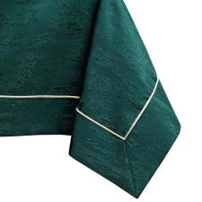  Asztalterítő Vesta üvegzöld dombornyomott modern 140x280 AmeliaHome lakástextília