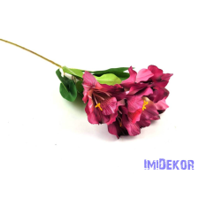  Asztromélia selyem ág 60 cm - Padlizsán Lilás dekoráció