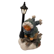 AT236697 GYEREK VIL.LÁMPÁSSAL 17CM dekorációs kellék