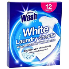 AT HOME WASH OTTHON MOSÁS Fehér szalvéták mosógéphez 12 db tisztító- és takarítószer, higiénia