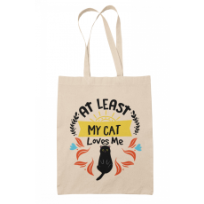  At least my cat loves me - Vászontáska