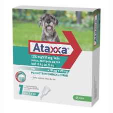 Ataxxa spot-on 10-25 kg kutyáknak 1 db élősködő elleni készítmény kutyáknak