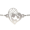ATCOM ATCOM ezüst lánc karkötő, anya és lánya modell