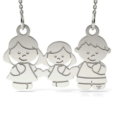 Atcom Jewelry ATCOM Anya-Apa-Lány Ezüst Nyaklánc - 2g nyaklánc