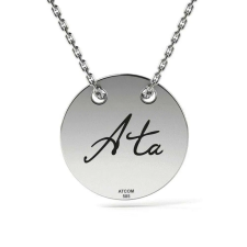 Atcom Jewelry ATCOM Ata Ezüst Medál Nyaklánc - 15 mm nyaklánc