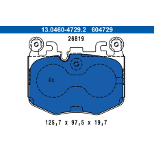 ATE fékbetétkészlet, tárcsafék ATE 13.0460-4729.2 autóalkatrész