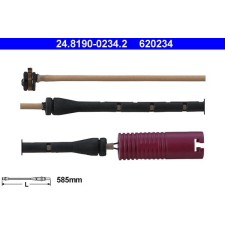 ATE figyelmezető kontaktus, fékbetétkopás ATE 24.8190-0234.2 autóalkatrész