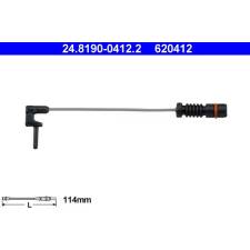 ATE figyelmezető kontaktus, fékbetétkopás ATE 24.8190-0412.2 autóalkatrész