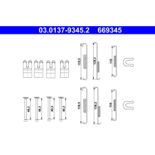ATE tartozékkészlet, fékpofa ATE 03.0137-9345.2 autóalkatrész