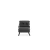  Atelier Del Sofa 1 személyes Sando egyszemélyes kanapéágy, sötétszürke