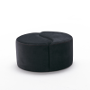 Atelier del Sofa Alis Puf Black zsámoly, antracit