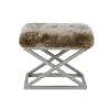  Atelier Del Sofa Capraz plüss puff - Ezüst, Barna