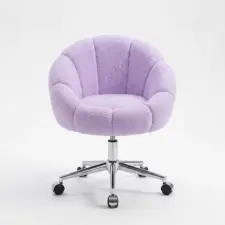  Atelier Del Sofa Füles Fotel, Lila Papatya Fém - Lila forgószék