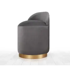  Atelier Del Sofa Pouffe Dark Grey Dover - Dark Grey bútor