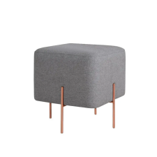  Atelier Del Sofa Pouffe Grey Copper 63 - Grey bútor
