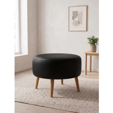  Atelier Del Sofa Puff Fekete Az-Ovl-02-Cvz - Fekete bútor