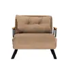  Atelier Del Sofa Sando Single egyszemélyes kanapéágy, világosbarna v2