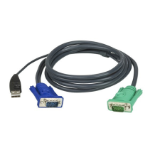 ATEN 2L-5202U KVM Kábel USB VGA 1,8m hub és switch