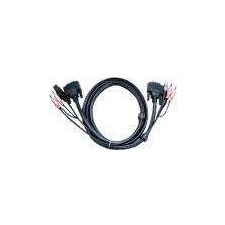 ATEN 2L-7D03UD KVM kábel Fekete 3 M (2L7D03UD) kábel és adapter