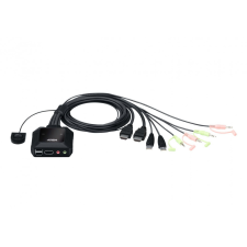ATEN CS22H 2-Port USB 4K HDMI Cable KVM Switch with Remote Port Selector (CS22H) hub és switch