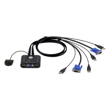 ATEN CS22U KVM Switch/kábel USB 2PC hub és switch