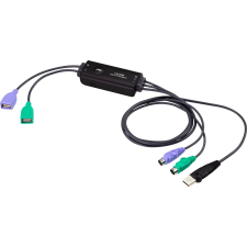 ATEN CV10KM KVM kábel Fekete 0,8 M (33386G) kábel és adapter