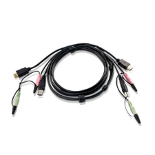 ATEN kvm kábel usb és hdmi, 1,8m - 2l-7d02uh kábel és adapter