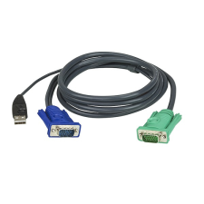 ATEN kvm kábel usb és vga, 5m 2l-5205u kábel és adapter