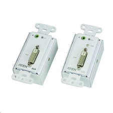 ATEN VanCryst Cat5 DVI Video + audio fali extender (VE606-AT-G) kábel és adapter