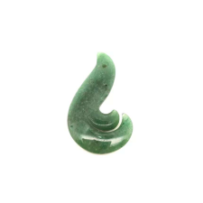 Átfúrt medál aventurin maori horog 35x55mm medál