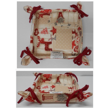  ATG90216 KENYÉR KOSÁR 23X23X6CM GNO dekorációs kellék