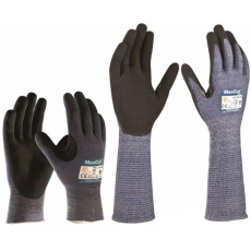 ATG Kesztyű ATG (44-3745) Maxicut Ultra tenyérmártott vágásálló black/blue 09