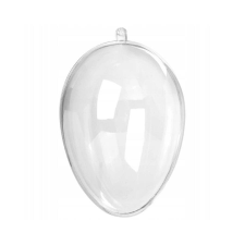  Átlátszó akril tojás, mérete: 10 cm dekorációs kellék