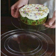  Átlátszó Plexi Tortaalátét, 30 cm sütés és főzés