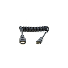 Atomos CAB009 Mini HDMI - HDMI Spirálkábel 0.5m - Fekete (ATOMCAB009) kábel és adapter